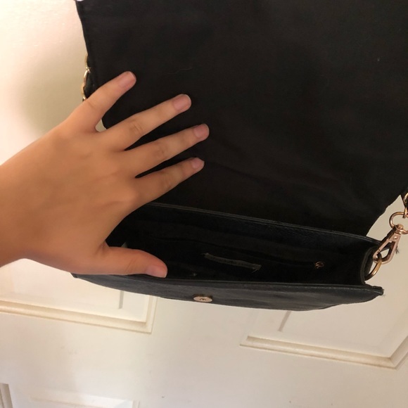 Black Crossbody Bag w/ Gold Detailing - Picture 5 of 5